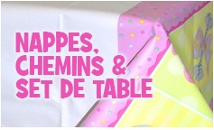 Nappes, chemins et sets de table